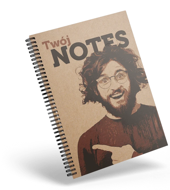 notes ekologiczny na spirali z logo notes ekologiczny na spirali z logo