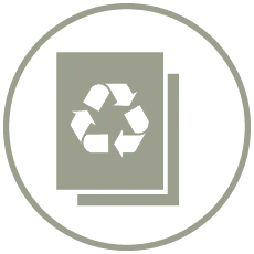 Okładka z papieru pochodzącego z recyklingu