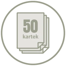 50 kartek w notesie