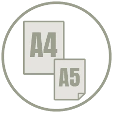 Dostępny w 2 formatach: A4, A5