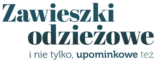 napis: Zawieszki odzieżowe i nie tylko, upominkowe też