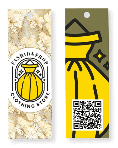 metki papierowe z nadrukiem