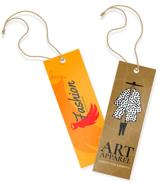 metki odzieżowe z nadrukiem