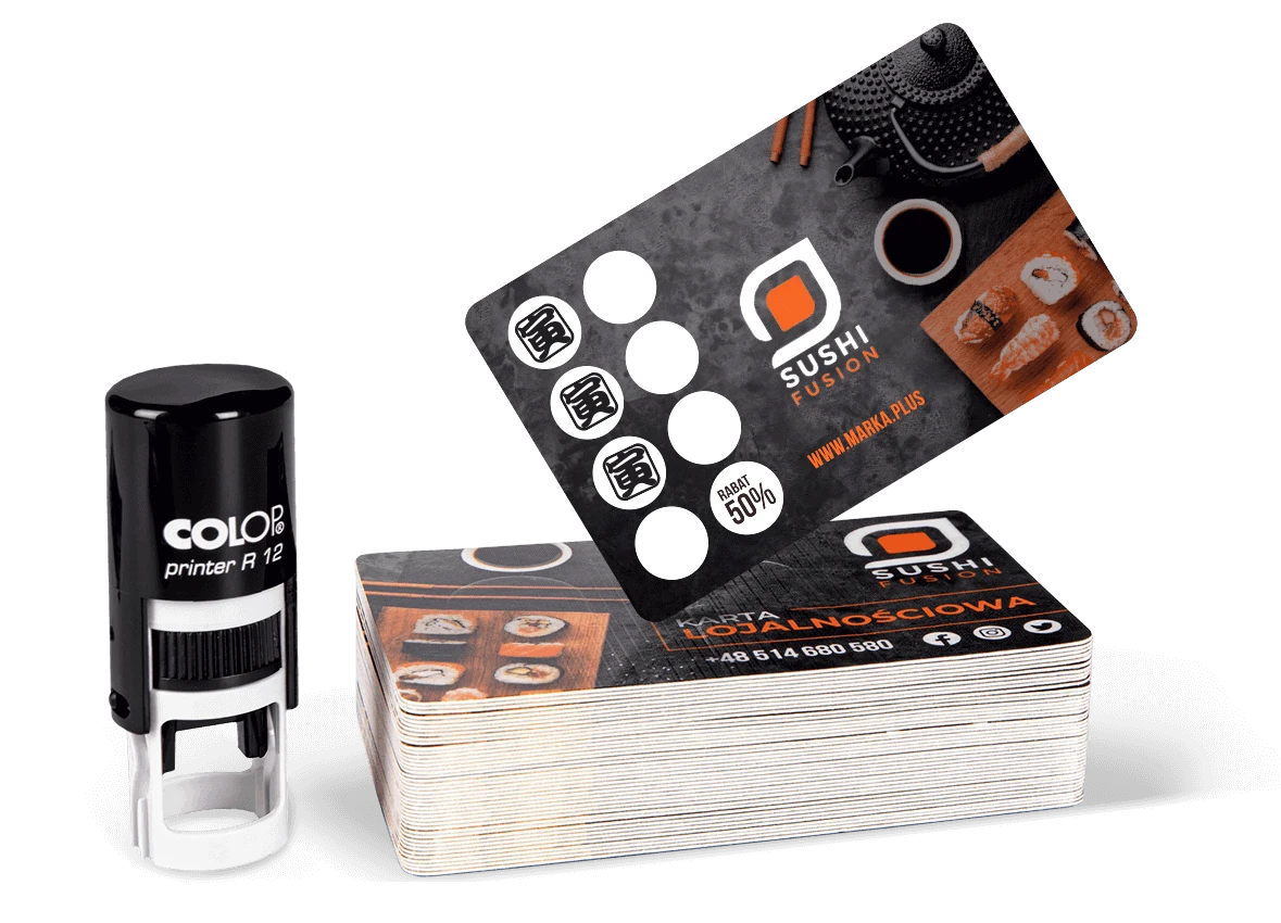 karty lojalnościowe z pieczątkami