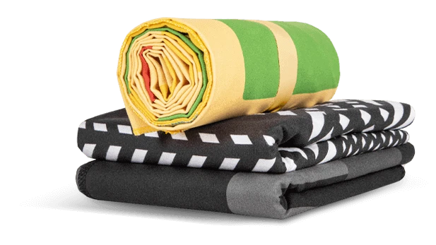 złożone ręczniki reklamowe