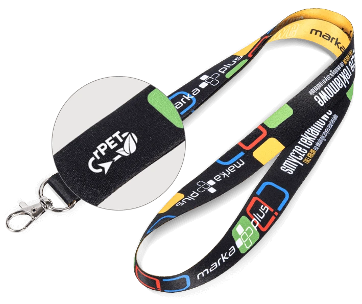 smycz reklamowa rPet z nadrukiem