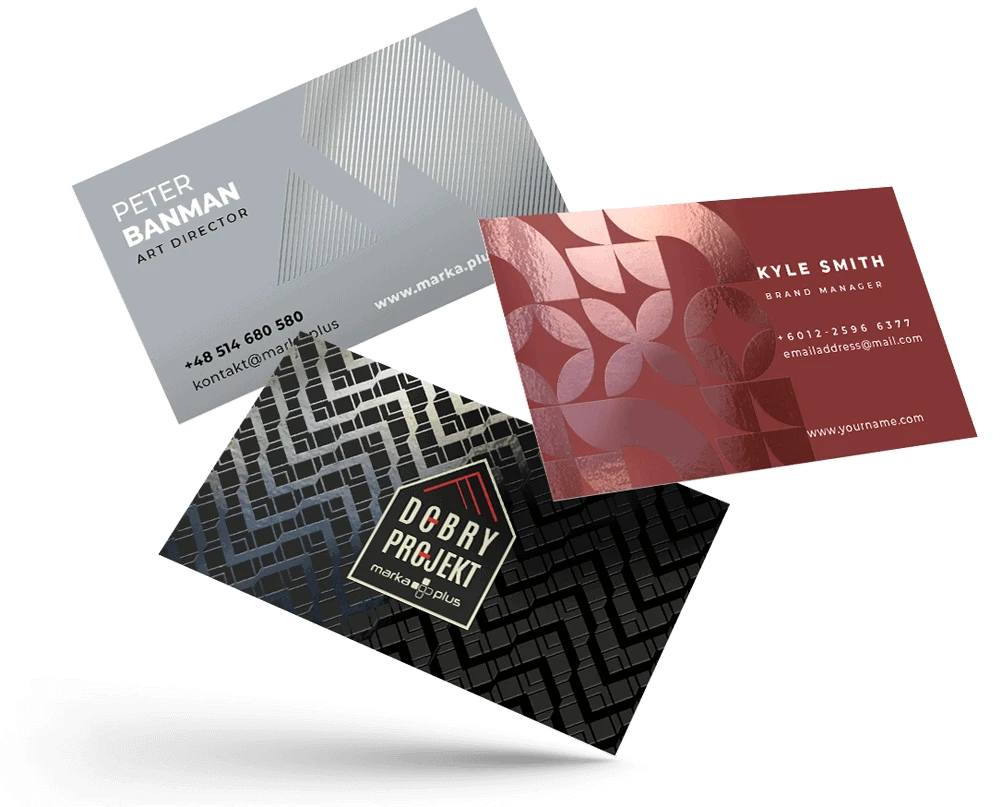 Wizytówki z lakierem UV