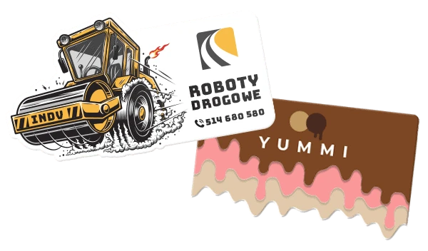 Wizytówki wycinane w indywidualnym kształcie