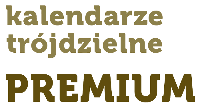 Kalendarze trójdzielne PREMIUM
