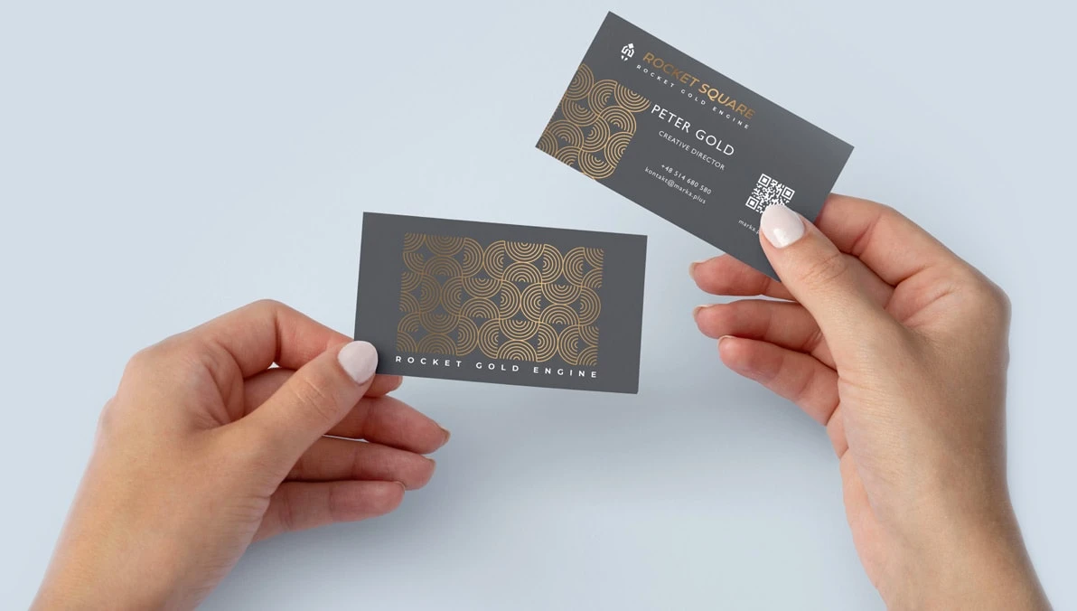 wizytówki złocone z projektem wizytówki złocone z projektem