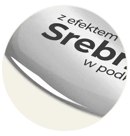 naklejka wypukła na srebrnej folii naklejka wypukła na srebrnej folii