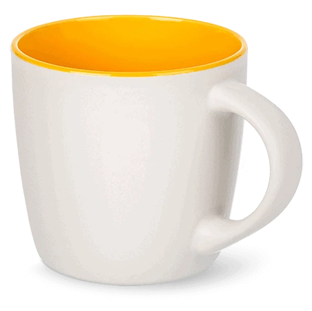 Kubek Multikolor z żółtym wnętrzem