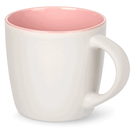 Kubek Multikolor z różowym wnętrzem