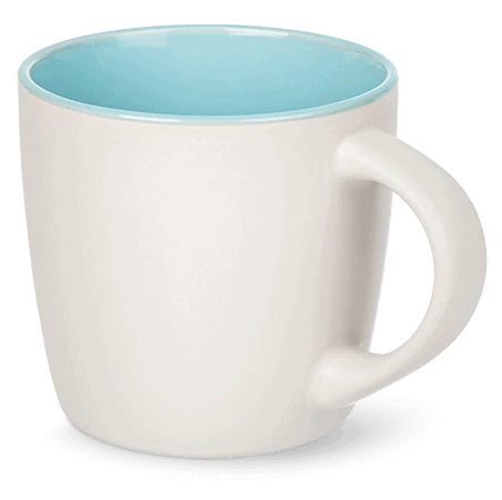 Kubek Multikolor z błękitnym wnętrzem