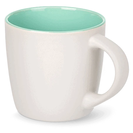 Kubek Multikolor z seledynowym wnętrzem