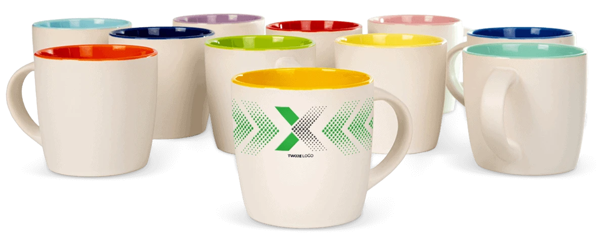 Kubki Multicolor różne kolory wnętrza