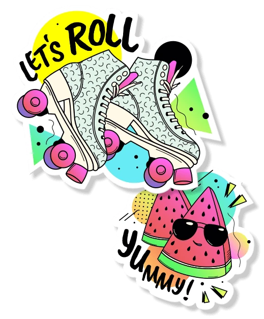 projekt naklejek reklamowych