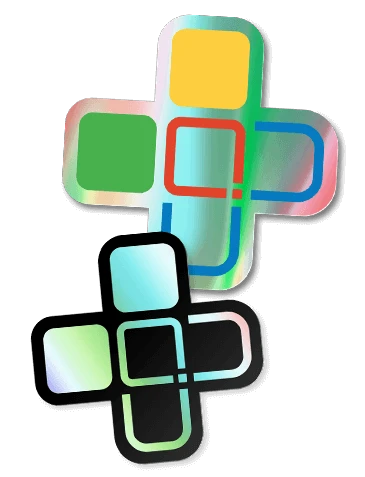 naklejki holograficzne z nadrukiem 