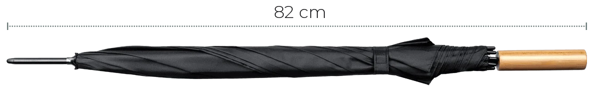 parasol reklamowy zamknięty