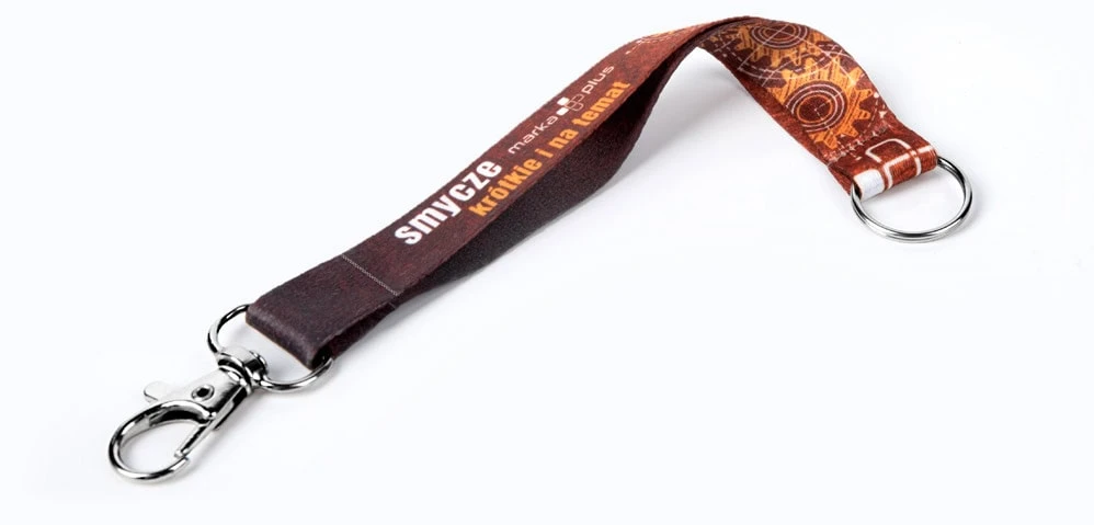 Krótka smycz na klucze z projektem