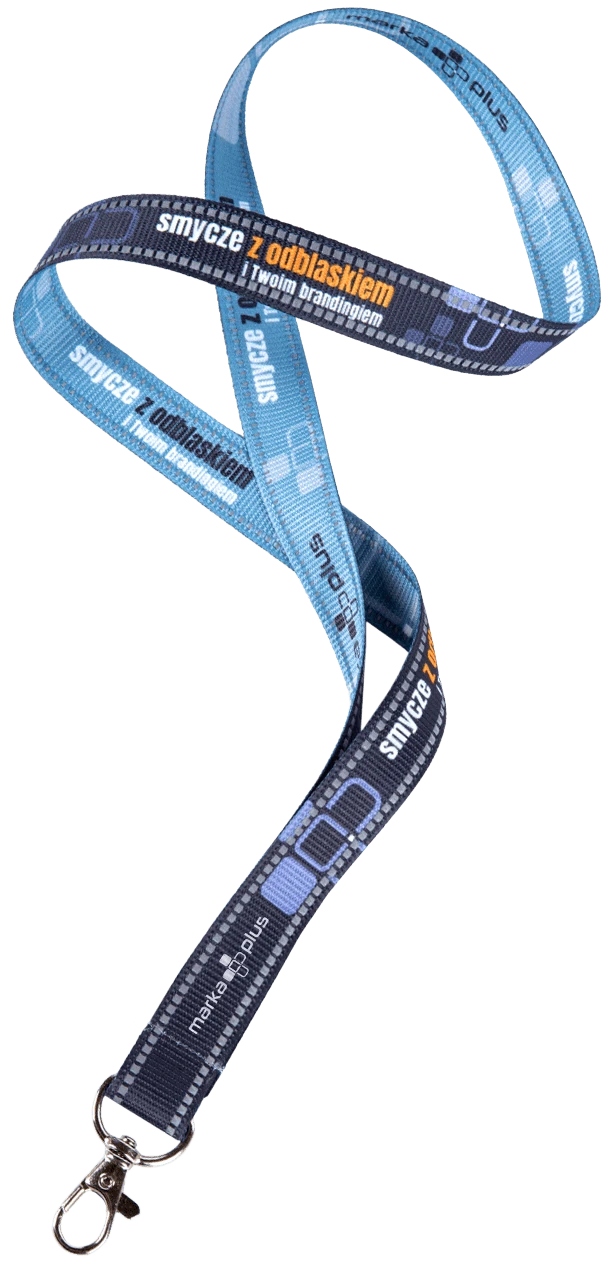 smycz odblaskowa z nadrukiem reklamowym