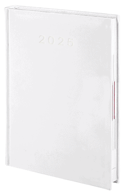 kalendarz książkowy standard kolor biały