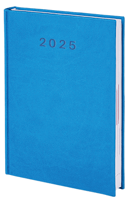 kalendarz książkowy standard kolor błękitny