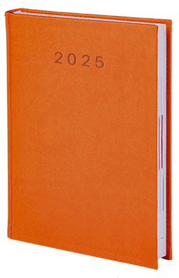 kalendarz książkowy standard kolor pomarańczowy