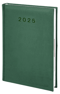 kalendarz książkowy standard kolor zielony