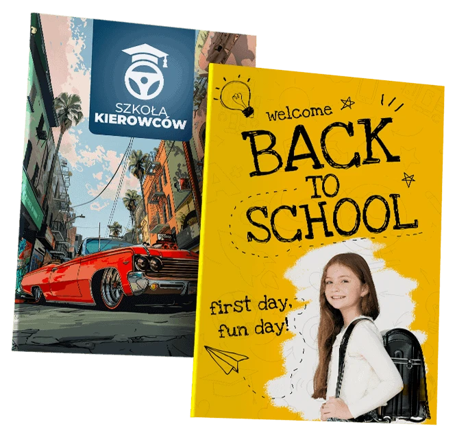 projekt na zeszyty z nadrukiem