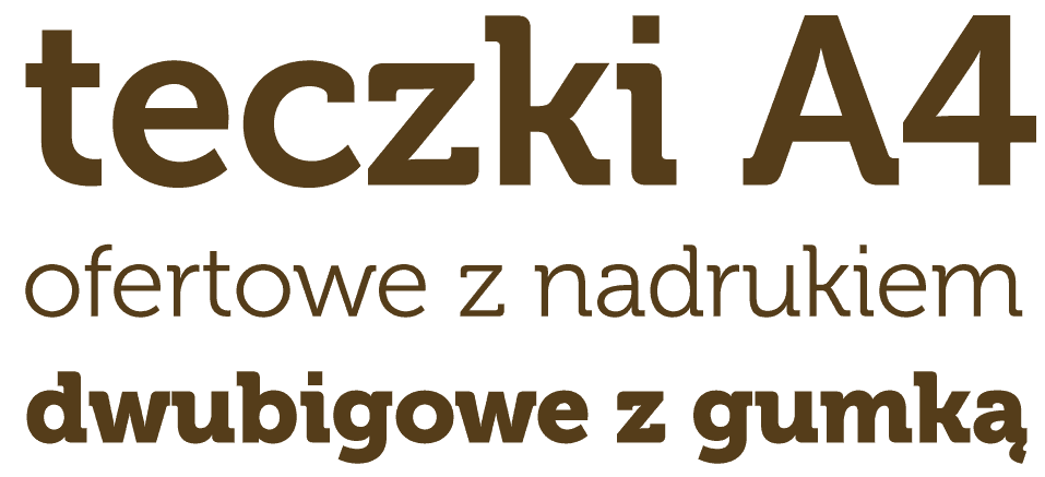 teczki A4 ofertowe z nadrukiem napis: teczki A4 ofertowe z nadrukiem