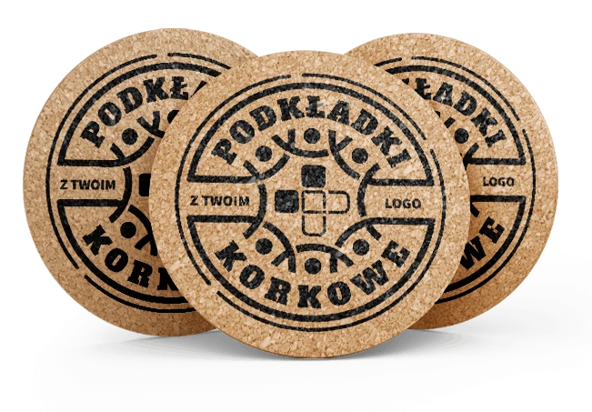 Podkładki korkowe z Twoim logo