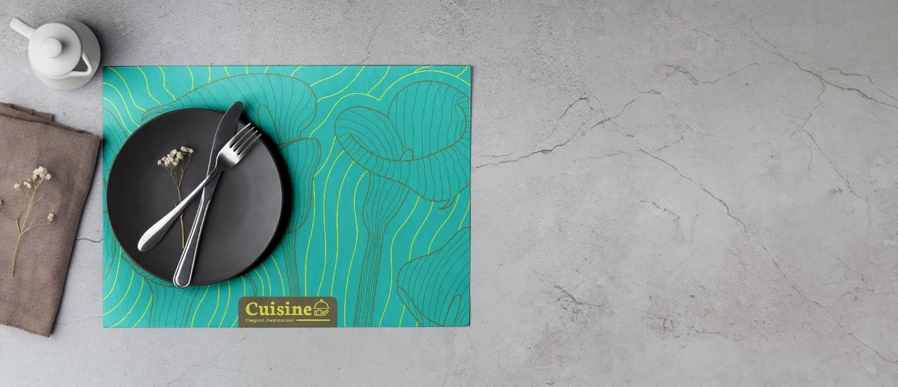 podkładka pod talerz z nadrukiem podkładka pod talerz z nadrukiem