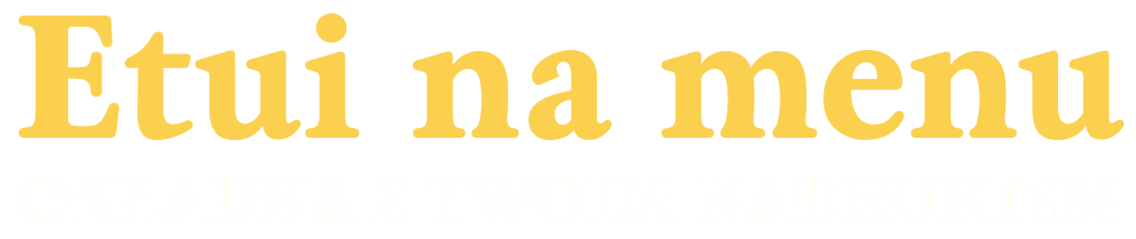 napis: Etui na menu