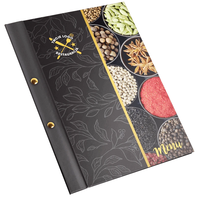 okładki menu z nadrukiem