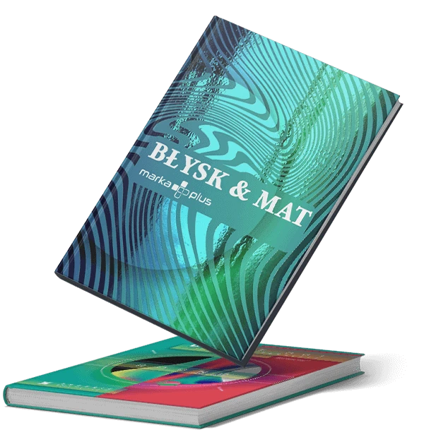 Notesy książkowe Błysk&Mat z nadrukiem reklamowym