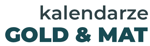 napis: Kalendarze Gold & Mat