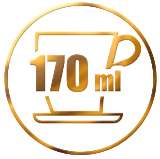 pojemność 170ml, spodek w zestawie