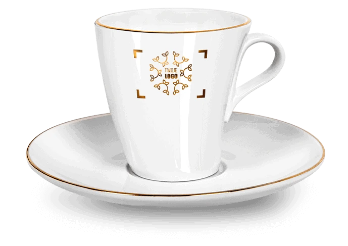 Filiżanka złocone Gold z logo
