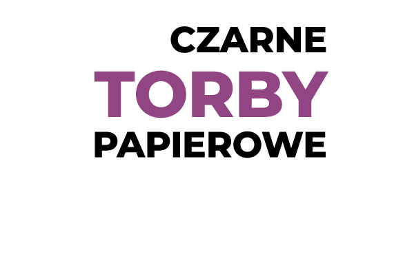 napis: Czarne Torby Papierowe