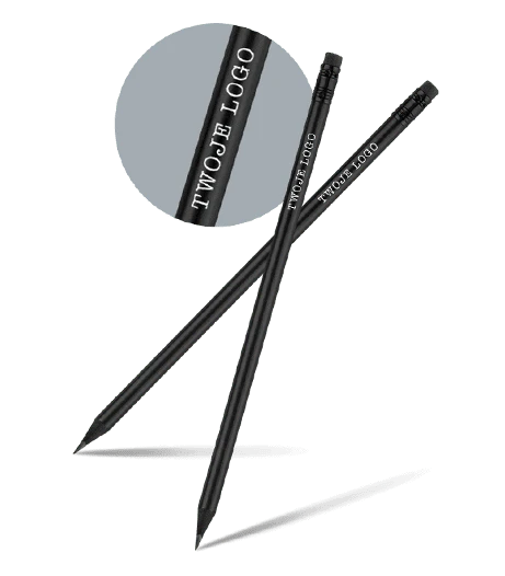 Ołówki z białym nadrukiem