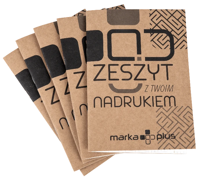Zeszyty z nadrukiem z eko okładką kraft