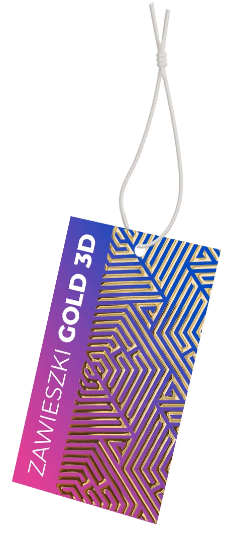 Metka Premium ze złoceniem i nadrukiem