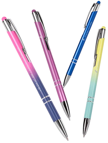 długopisy reklamowe w różnych kolorach