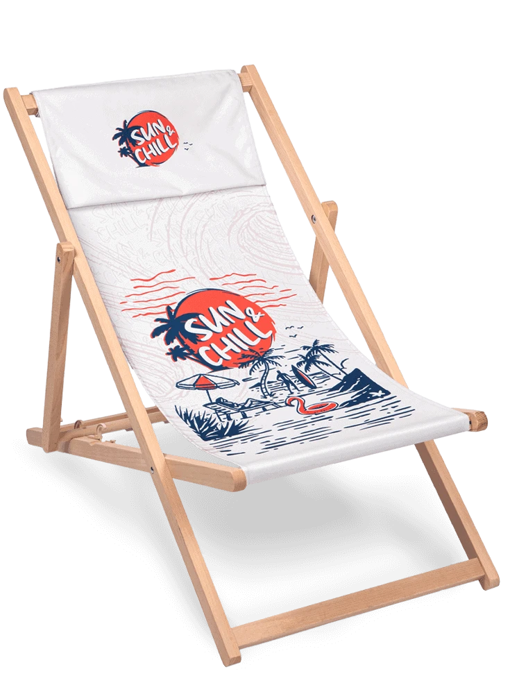 leżak reklamowy z projektem