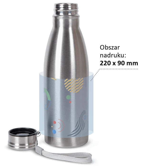 stalowe butelki z nadrukiem reklamowym
