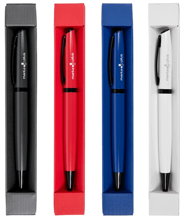 długopisy reklamowe w różnych kolorach