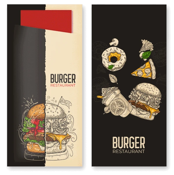 etui na sztućce z nadrukowanym logo restauracji