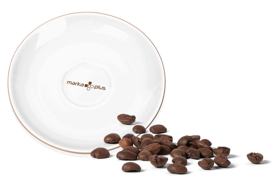 spodek z nadrukiem do filiżanki Edgepresso spodek z nadrukiem do filiżanki Edgepresso