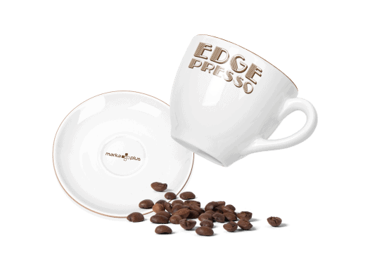 filiżanki EDGEpresso z nadrukiem
